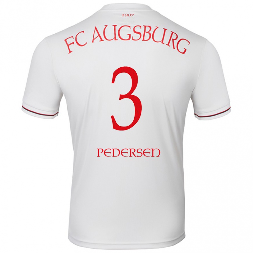 Hombre Camiseta Mads Pedersen #3 Blanco 1ª Equipación 2024/25 La Camisa Argentina