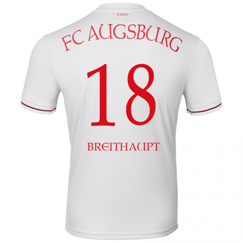 Hombre Camiseta Tim Breithaupt #18 Blanco 1ª Equipación 2024/25 La Camisa Argentina