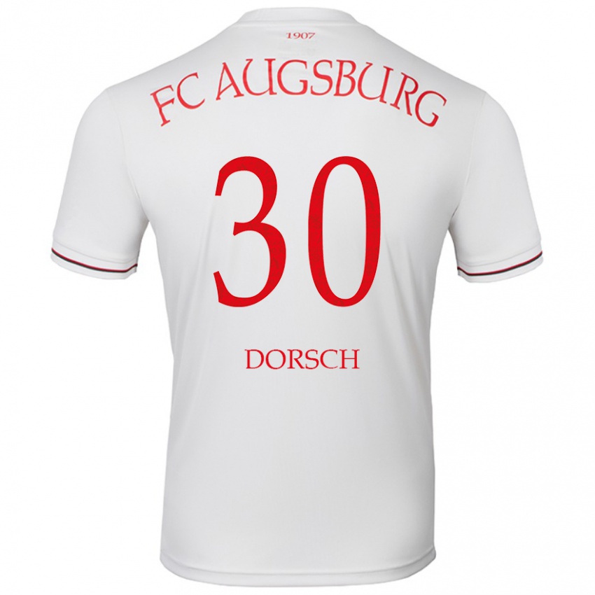 Hombre Camiseta Niklas Dorsch #30 Blanco 1ª Equipación 2024/25 La Camisa Argentina