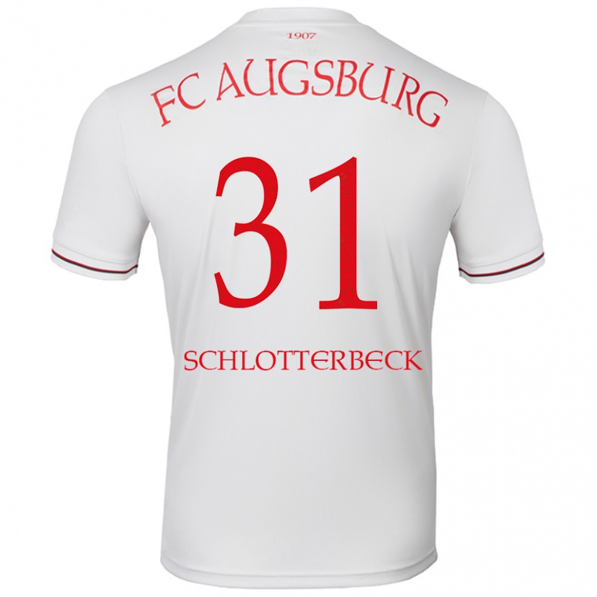 Hombre Camiseta Keven Schlotterbeck #31 Blanco 1ª Equipación 2024/25 La Camisa Argentina