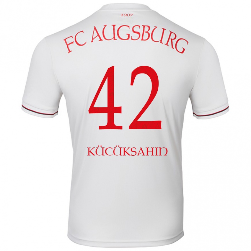 Hombre Camiseta Mahmut Kücüksahin #42 Blanco 1ª Equipación 2024/25 La Camisa Argentina