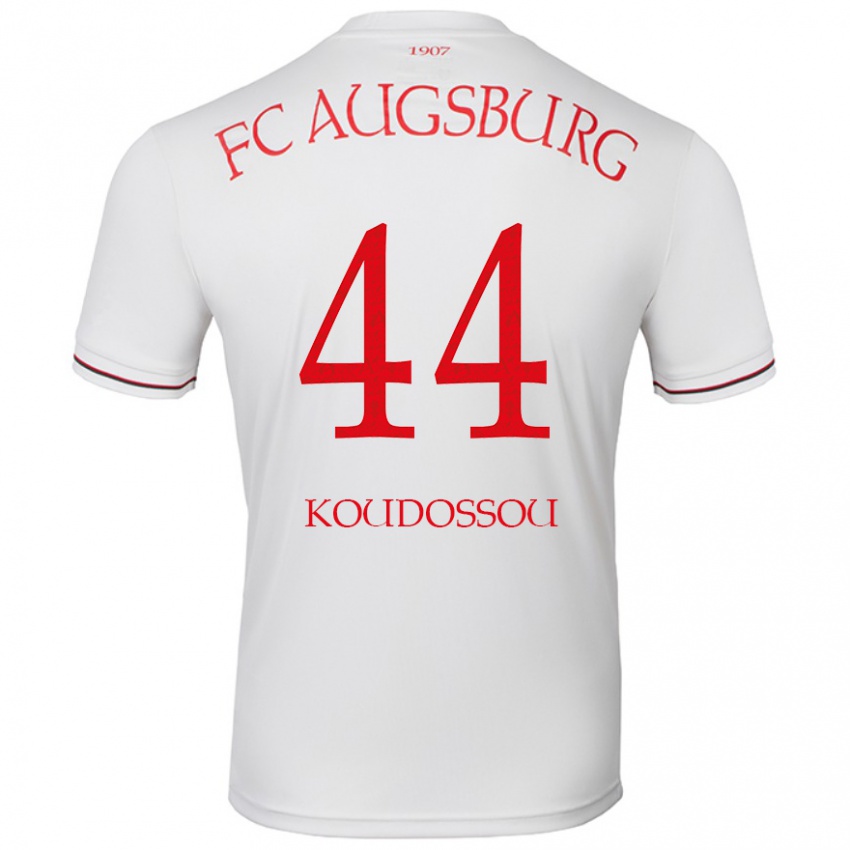 Hombre Camiseta Henri Koudossou #44 Blanco 1ª Equipación 2024/25 La Camisa Argentina