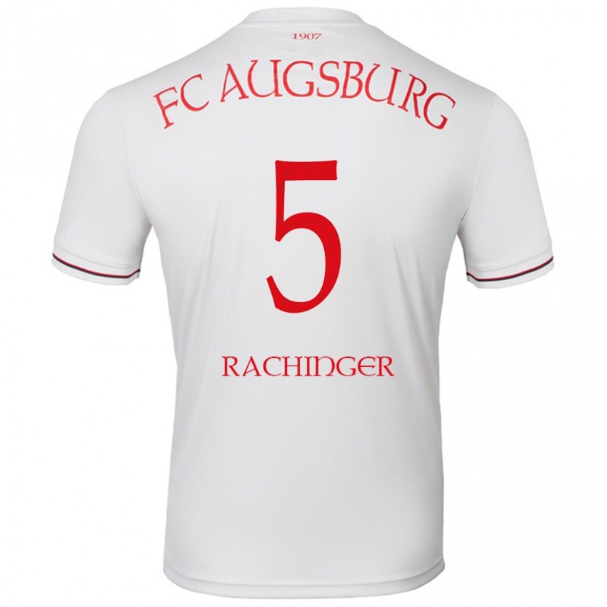 Hombre Camiseta Lorenz Rachinger #5 Blanco 1ª Equipación 2024/25 La Camisa Argentina