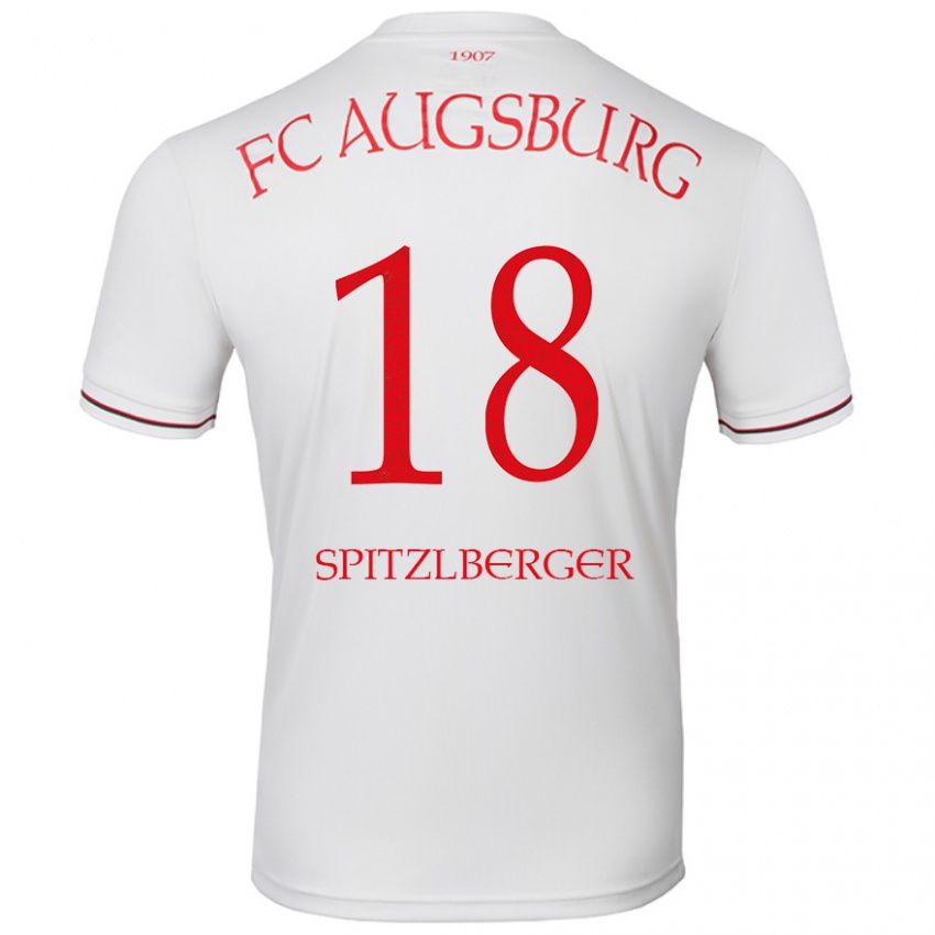 Hombre Camiseta Jordan Spitzlberger #18 Blanco 1ª Equipación 2024/25 La Camisa Argentina