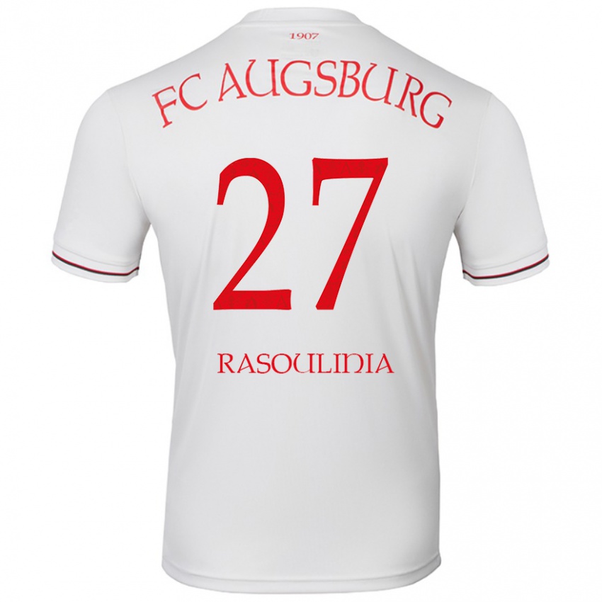 Hombre Camiseta Nick Rasoulinia #27 Blanco 1ª Equipación 2024/25 La Camisa Argentina