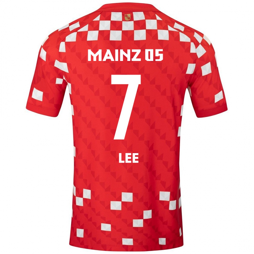 Hombre Camiseta Jae-Sung Lee #7 Blanco Rojo 1ª Equipación 2024/25 La Camisa Argentina