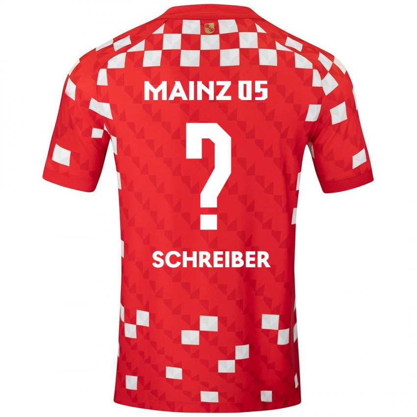 Hombre Camiseta Philipp Schreiber #0 Blanco Rojo 1ª Equipación 2024/25 La Camisa Argentina