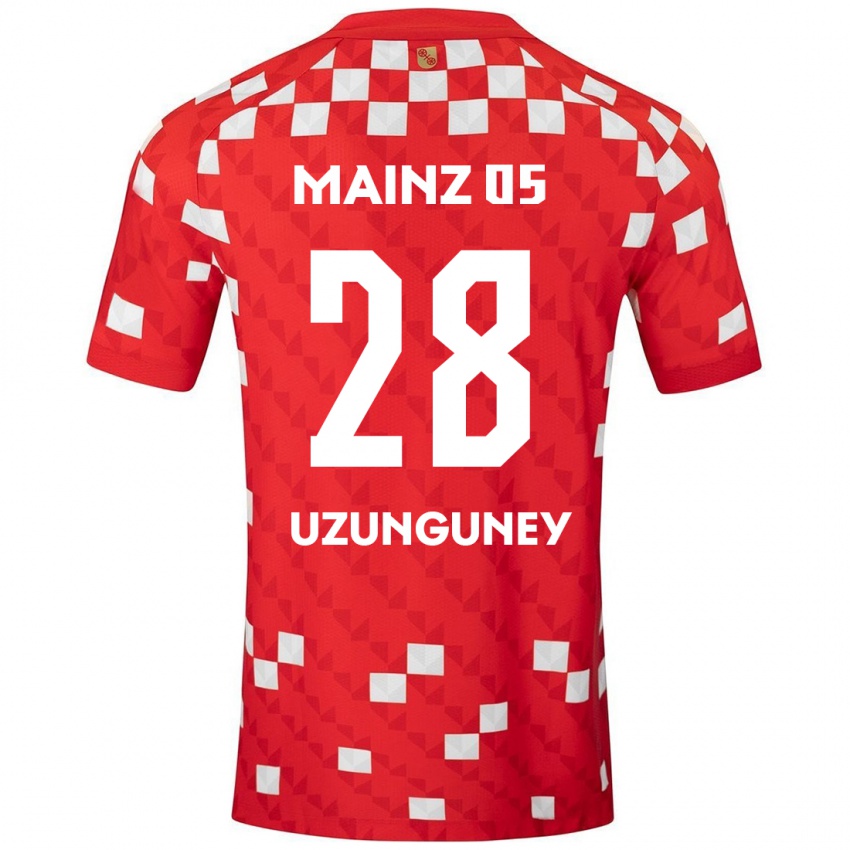 Hombre Camiseta Ebru Uzungüney #28 Blanco Rojo 1ª Equipación 2024/25 La Camisa Argentina