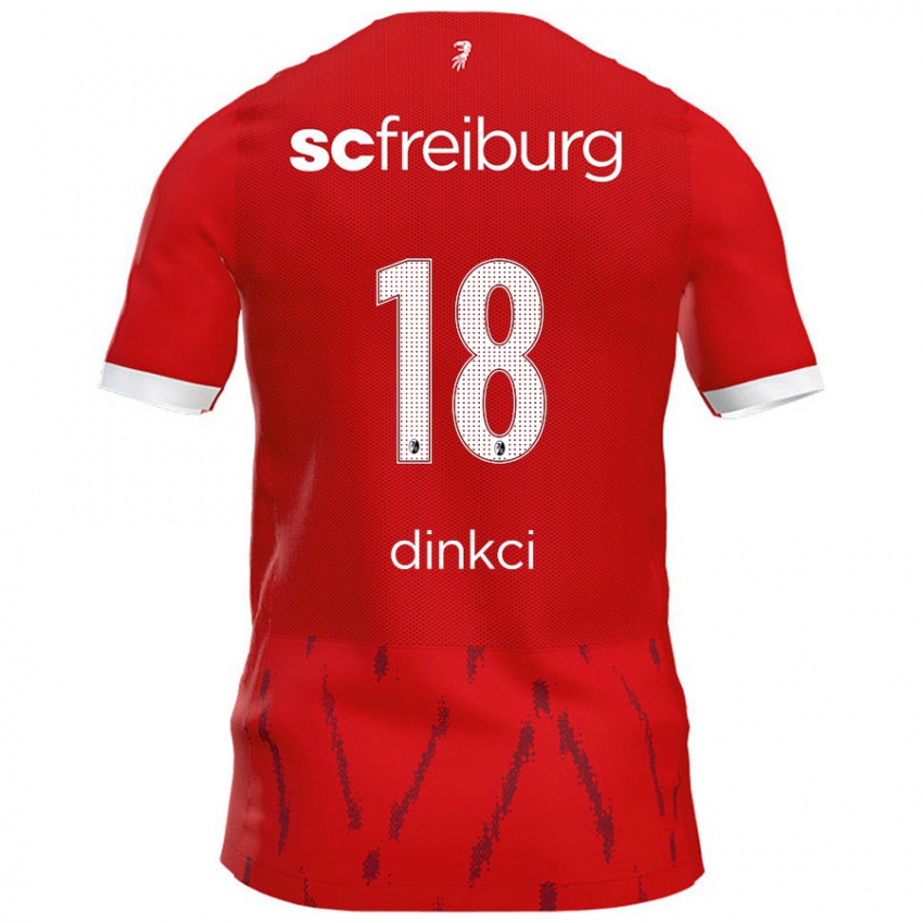 Hombre Camiseta Eren Dinkci #18 Rojo 1ª Equipación 2024/25 La Camisa Argentina