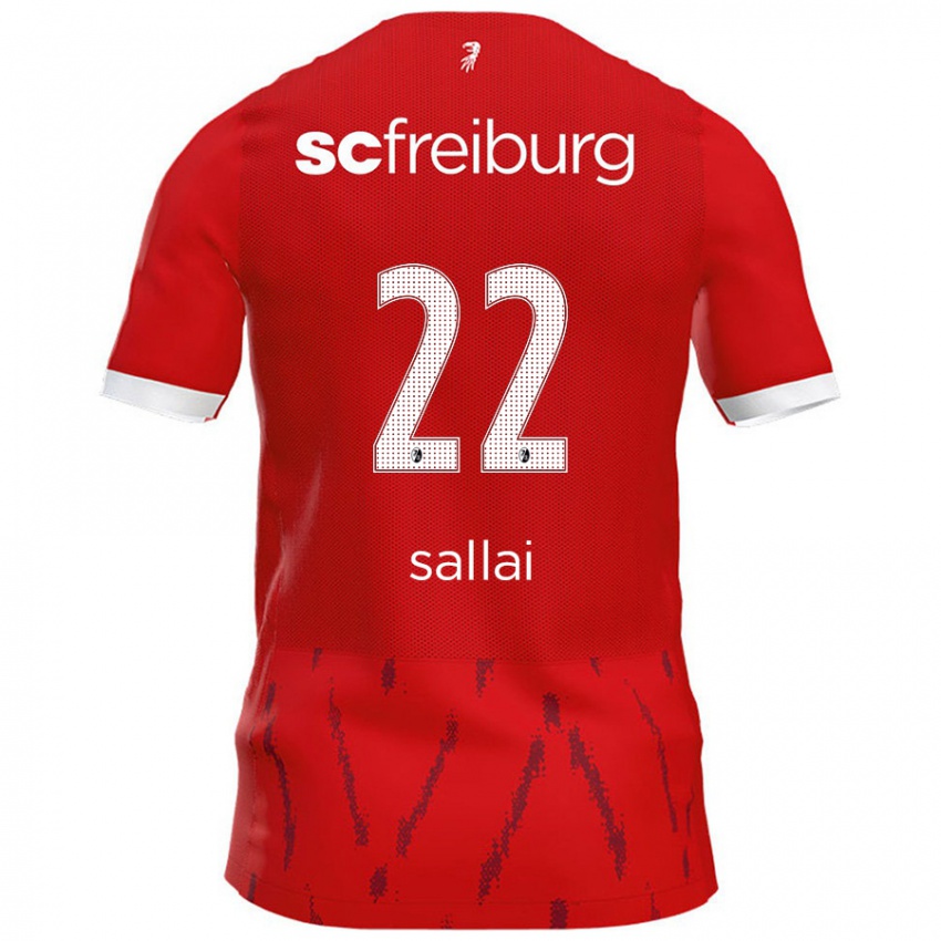 Hombre Camiseta Roland Sallai #22 Rojo 1ª Equipación 2024/25 La Camisa Argentina