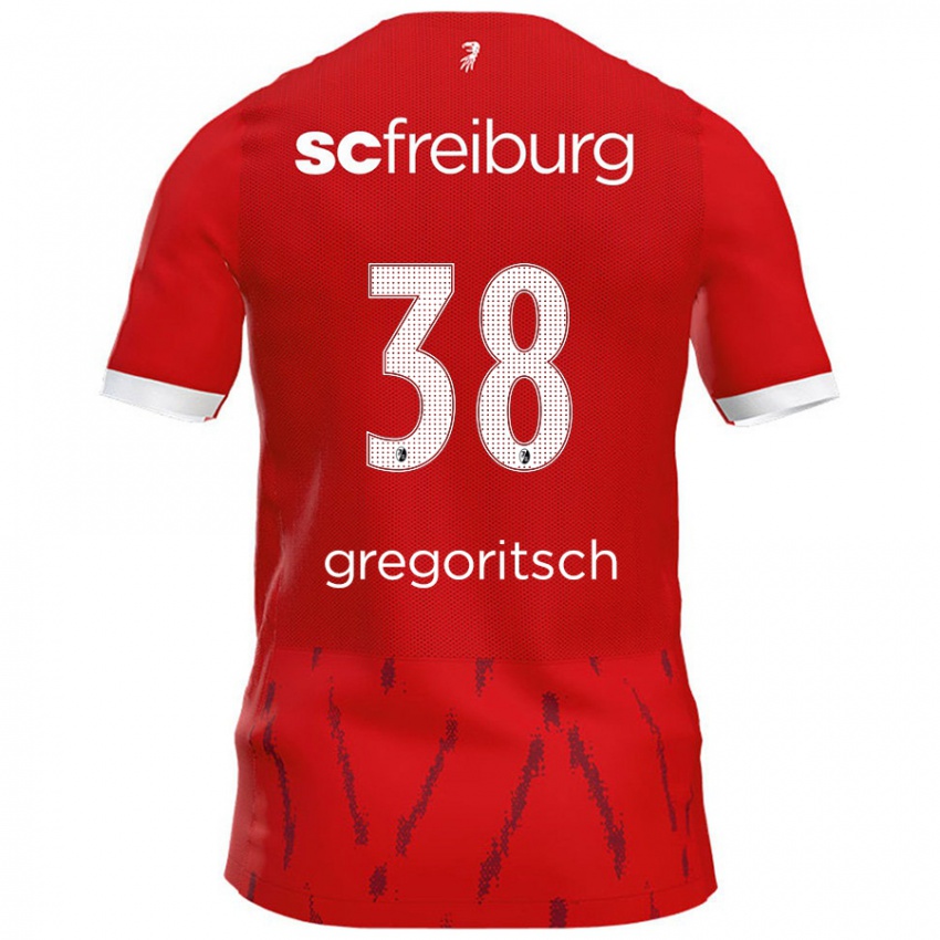 Hombre Camiseta Michael Gregoritsch #38 Rojo 1ª Equipación 2024/25 La Camisa Argentina