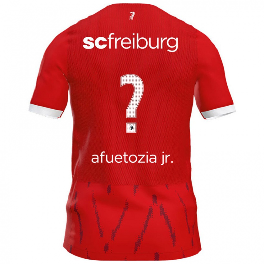 Hombre Camiseta Junior Atemkeng Afuetozia #0 Rojo 1ª Equipación 2024/25 La Camisa Argentina