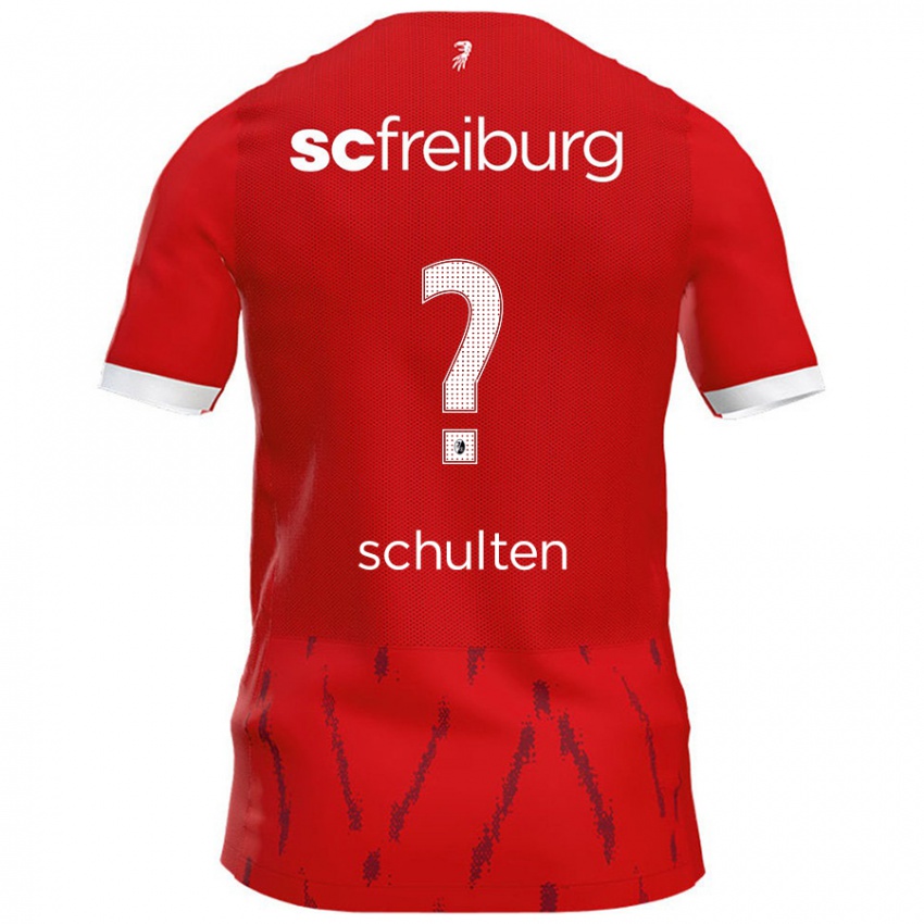 Hombre Camiseta Luca Schulten #0 Rojo 1ª Equipación 2024/25 La Camisa Argentina