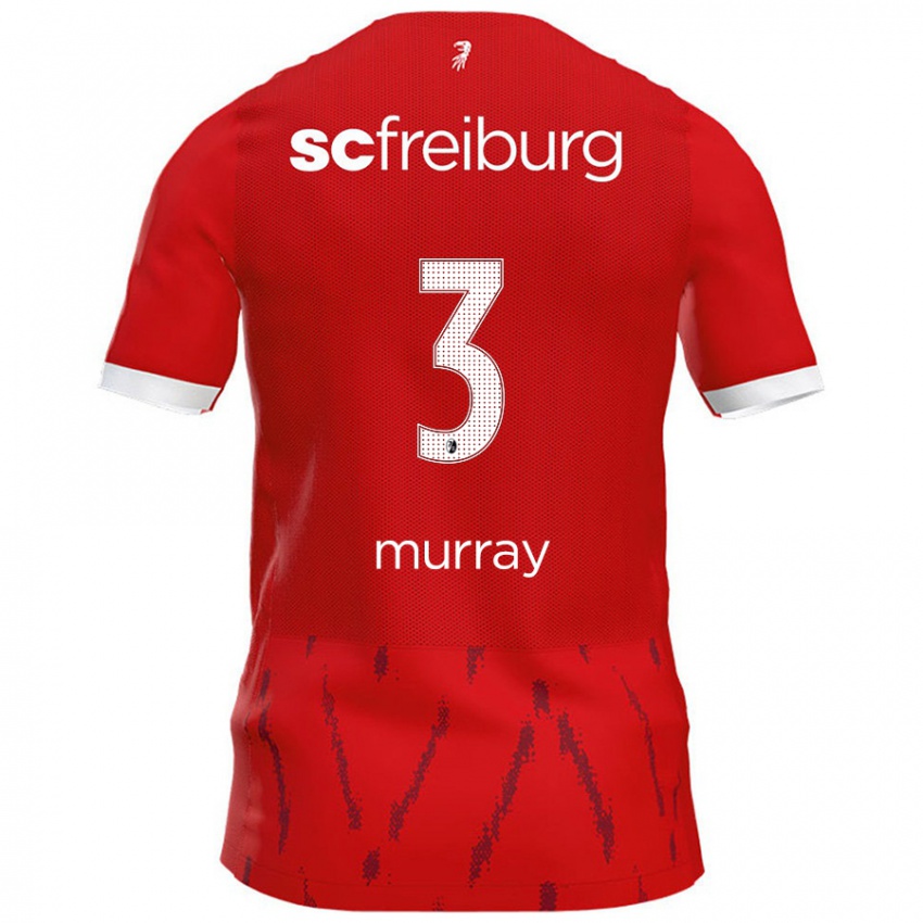 Hombre Camiseta Drew Murray #3 Rojo 1ª Equipación 2024/25 La Camisa Argentina