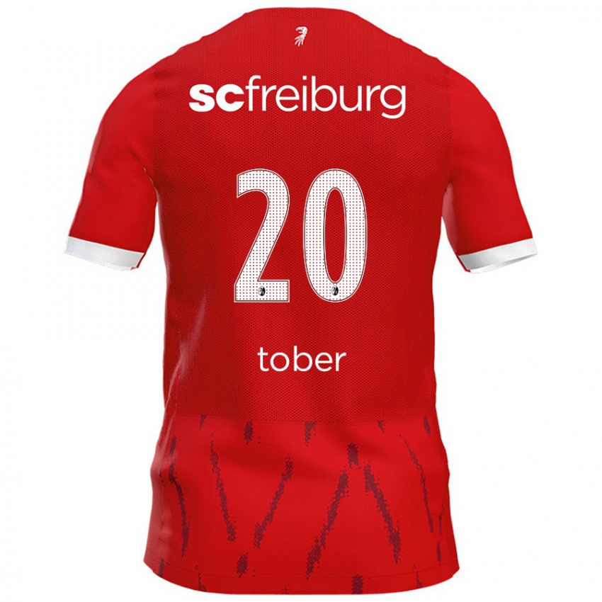 Hombre Camiseta Louis Tober #20 Rojo 1ª Equipación 2024/25 La Camisa Argentina