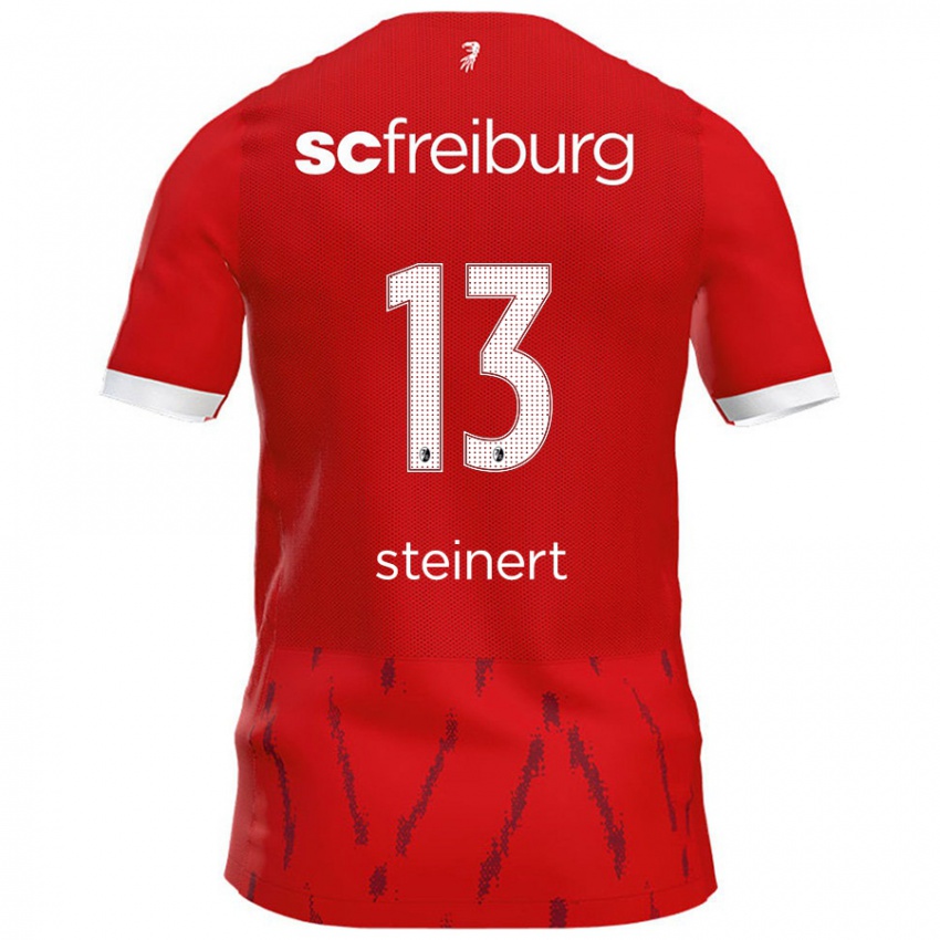 Hombre Camiseta Judith Steinert #13 Rojo 1ª Equipación 2024/25 La Camisa Argentina