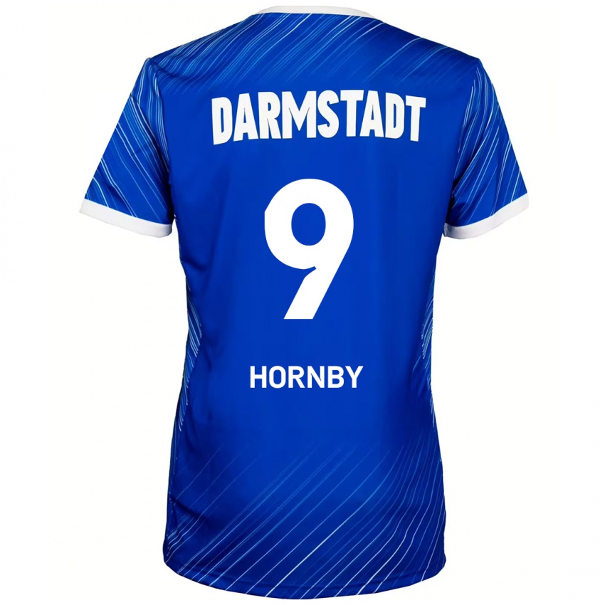 Hombre Camiseta Fraser Hornby #9 Azul Blanco 1ª Equipación 2024/25 La Camisa Argentina