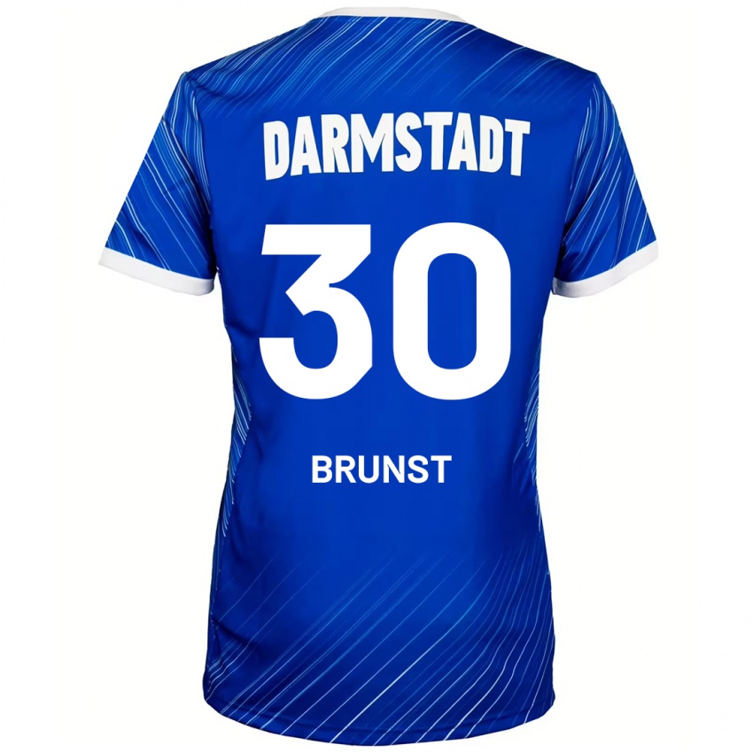 Hombre Camiseta Alexander Brunst #30 Azul Blanco 1ª Equipación 2024/25 La Camisa Argentina