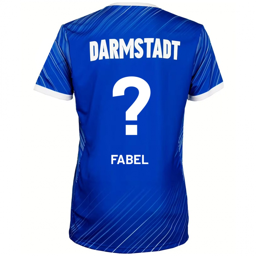 Hombre Camiseta Lukas Fabel #0 Azul Blanco 1ª Equipación 2024/25 La Camisa Argentina