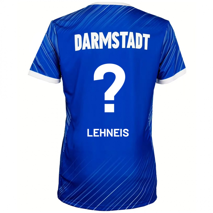 Hombre Camiseta Daniel Lehneis #0 Azul Blanco 1ª Equipación 2024/25 La Camisa Argentina