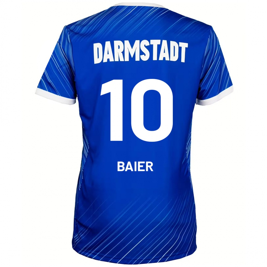 Hombre Camiseta Nico Baier #10 Azul Blanco 1ª Equipación 2024/25 La Camisa Argentina