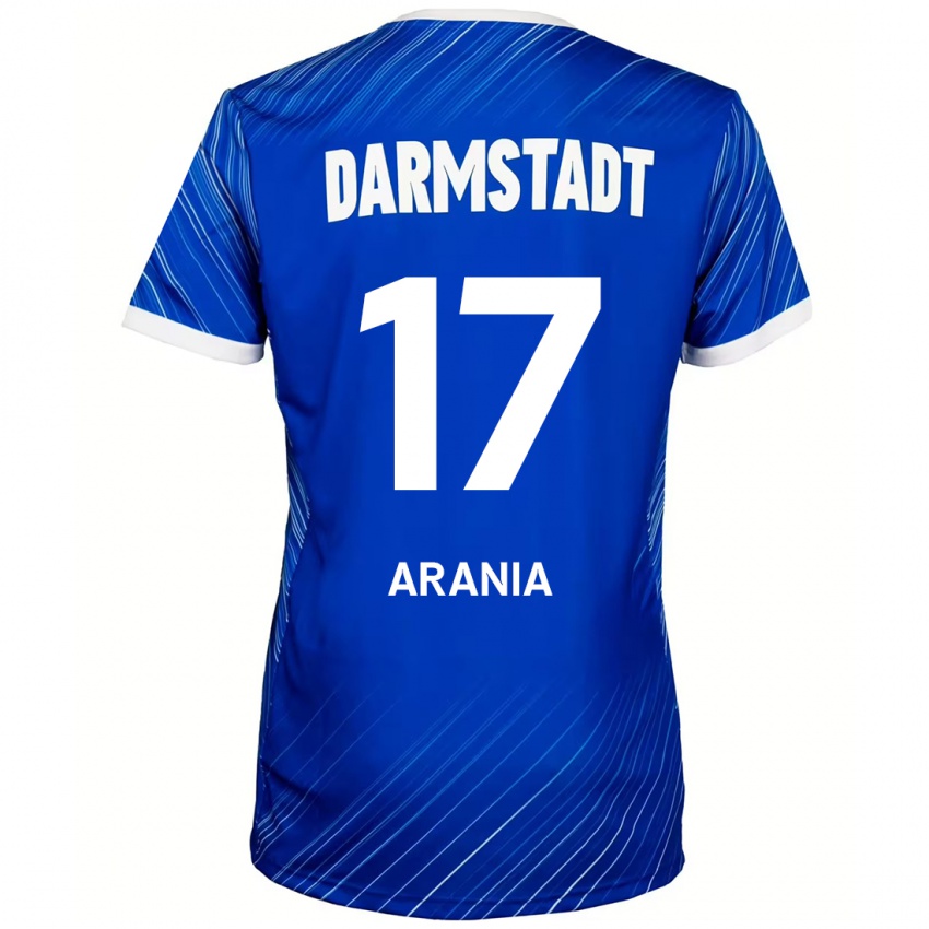 Hombre Camiseta Asaf Arania #17 Azul Blanco 1ª Equipación 2024/25 La Camisa Argentina