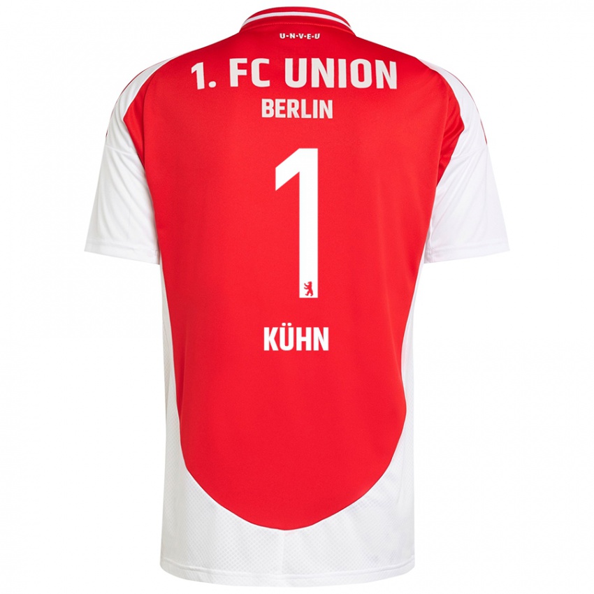 Hombre Camiseta Samuel Kühn #1 Rojo Blanco 1ª Equipación 2024/25 La Camisa Argentina