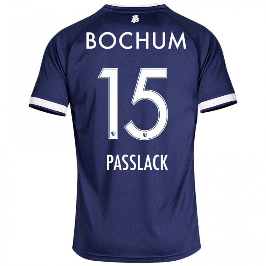 Hombre Camiseta Felix Passlack #15 Azul Oscuro 1ª Equipación 2024/25 La Camisa Argentina