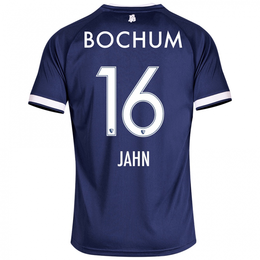 Hombre Camiseta Niklas Jahn #16 Azul Oscuro 1ª Equipación 2024/25 La Camisa Argentina