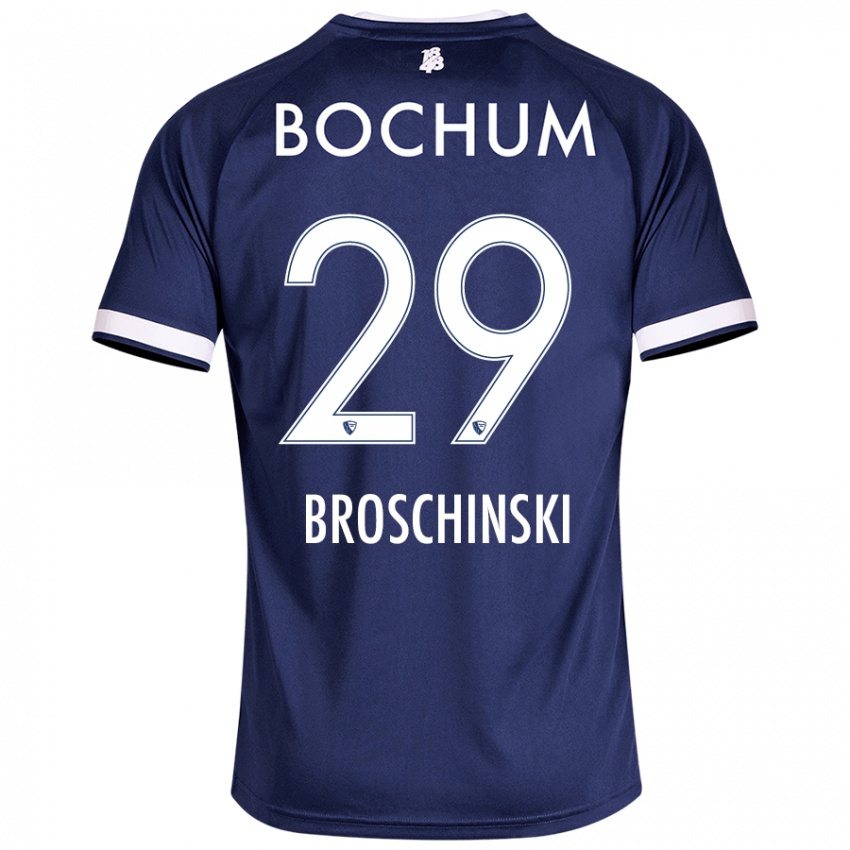 Hombre Camiseta Moritz Broschinski #29 Azul Oscuro 1ª Equipación 2024/25 La Camisa Argentina