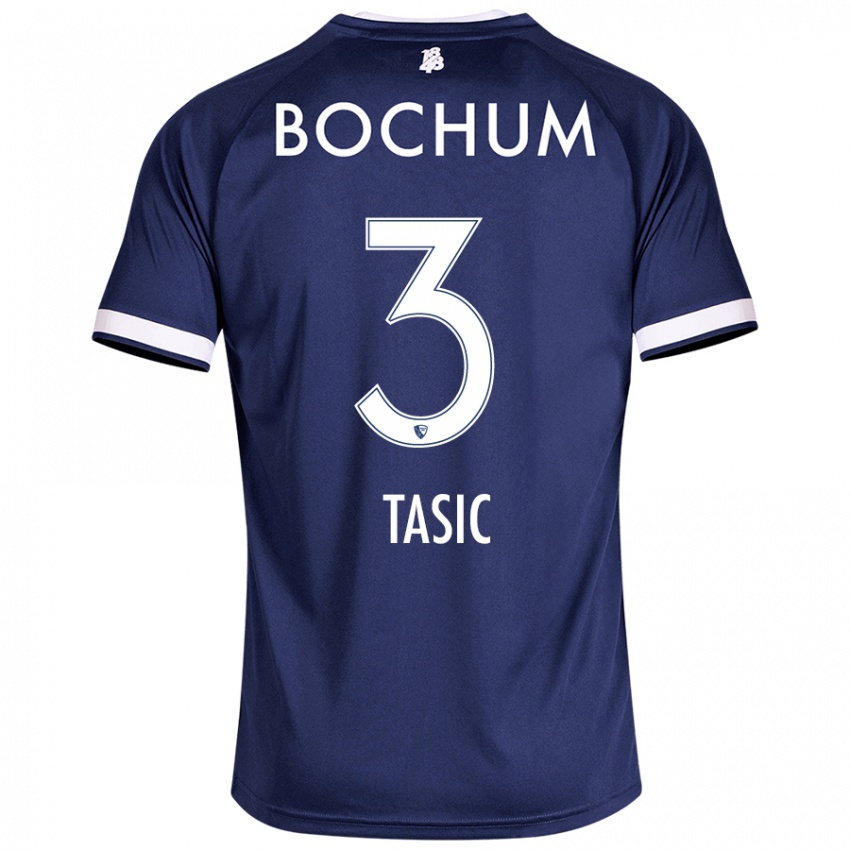 Hombre Camiseta Stevan Tasic #3 Azul Oscuro 1ª Equipación 2024/25 La Camisa Argentina