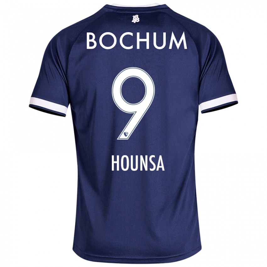 Hombre Camiseta Eligius Hounsa #9 Azul Oscuro 1ª Equipación 2024/25 La Camisa Argentina