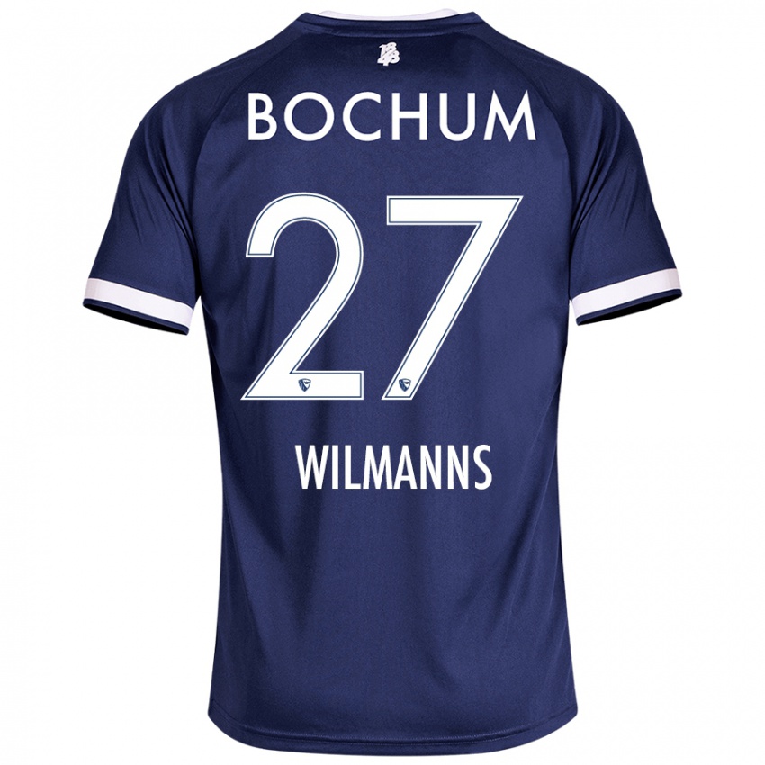 Hombre Camiseta Anjo Wilmanns #27 Azul Oscuro 1ª Equipación 2024/25 La Camisa Argentina