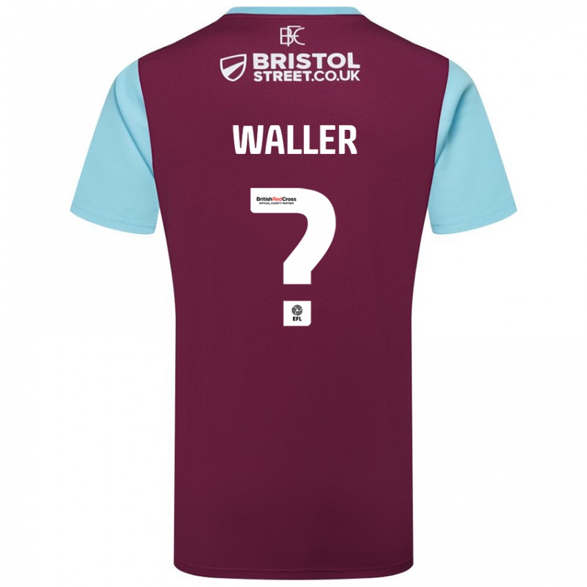 Hombre Camiseta Sam Waller #0 Borgoña Azul Cielo 1ª Equipación 2024/25 La Camisa Argentina