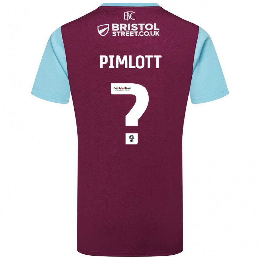 Hombre Camiseta Oliver Pimlott #0 Borgoña Azul Cielo 1ª Equipación 2024/25 La Camisa Argentina