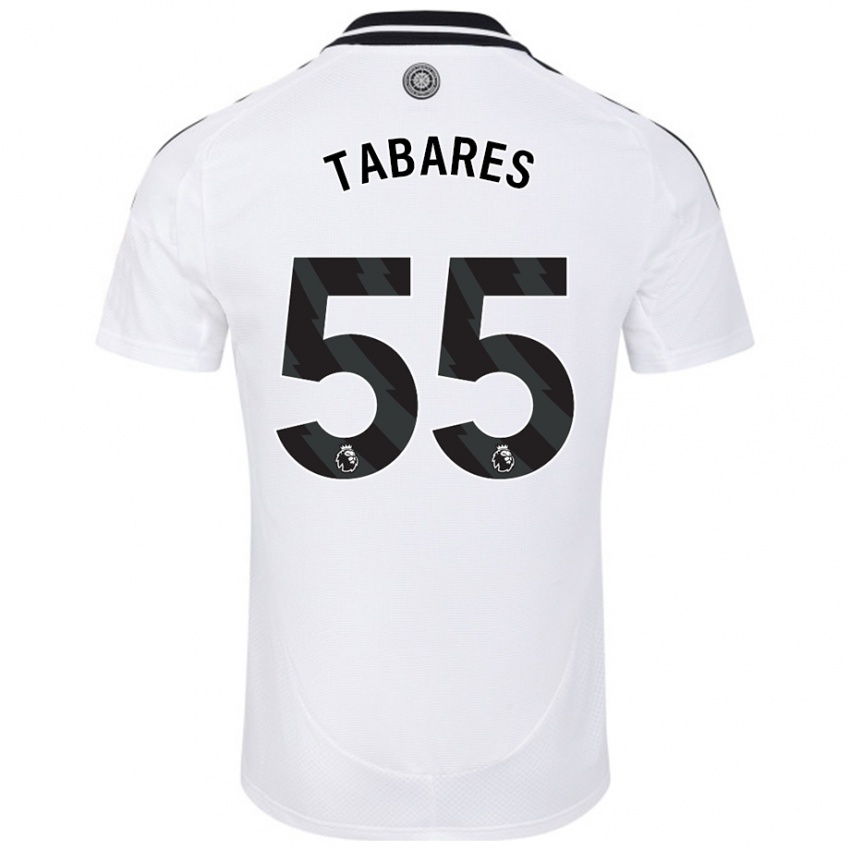 Hombre Camiseta Samuel Tabares #55 Blanco 1ª Equipación 2024/25 La Camisa Argentina