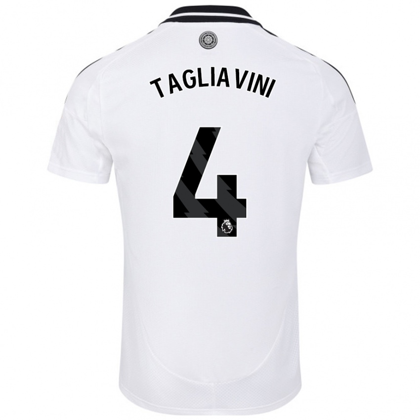 Hombre Camiseta Ella Tagliavini #4 Blanco 1ª Equipación 2024/25 La Camisa Argentina