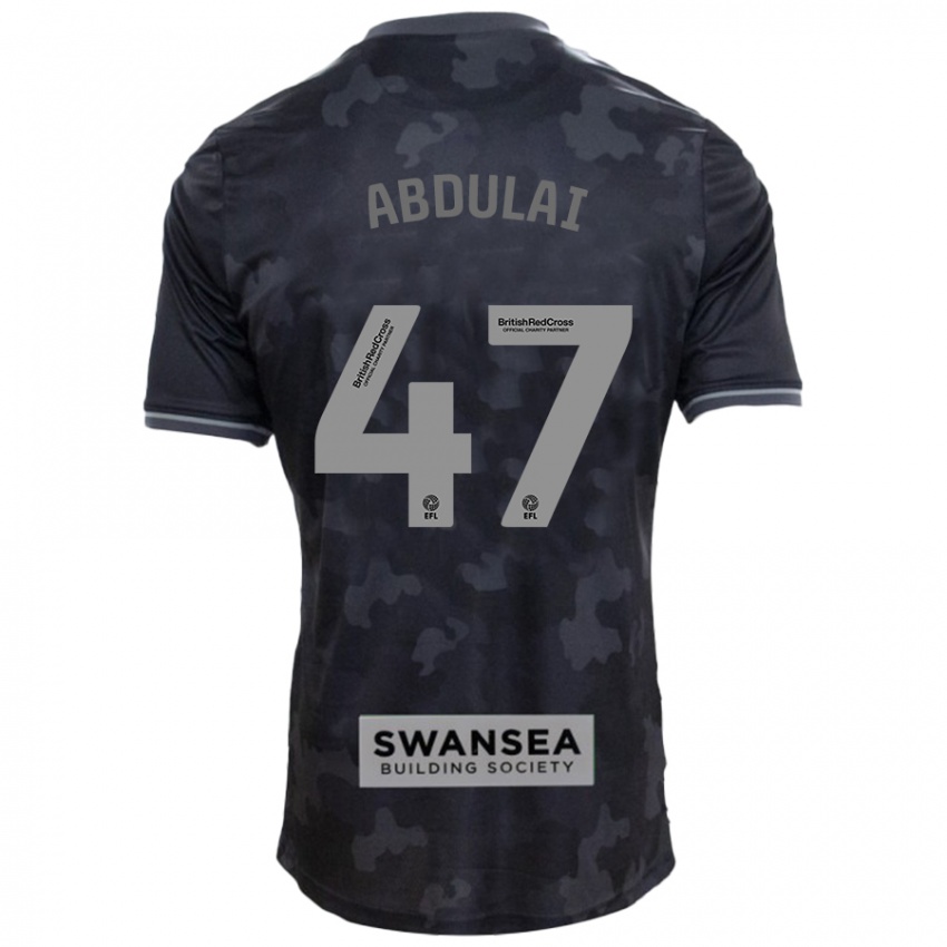 Hombre Camiseta Azeem Abdulai #47 Negro 2ª Equipación 2024/25 La Camisa Argentina