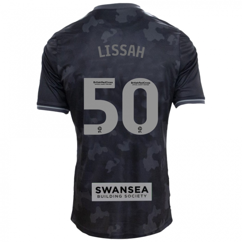 Hombre Camiseta Filip Lissah #50 Negro 2ª Equipación 2024/25 La Camisa Argentina