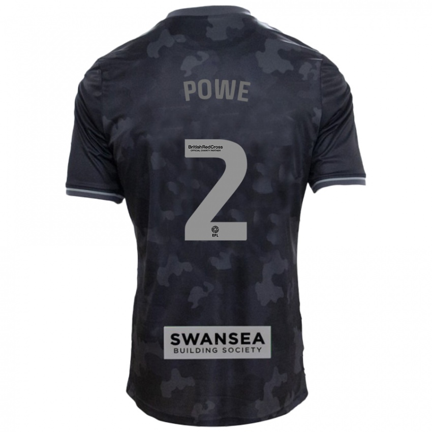 Hombre Camiseta Alicia Powe #2 Negro 2ª Equipación 2024/25 La Camisa Argentina