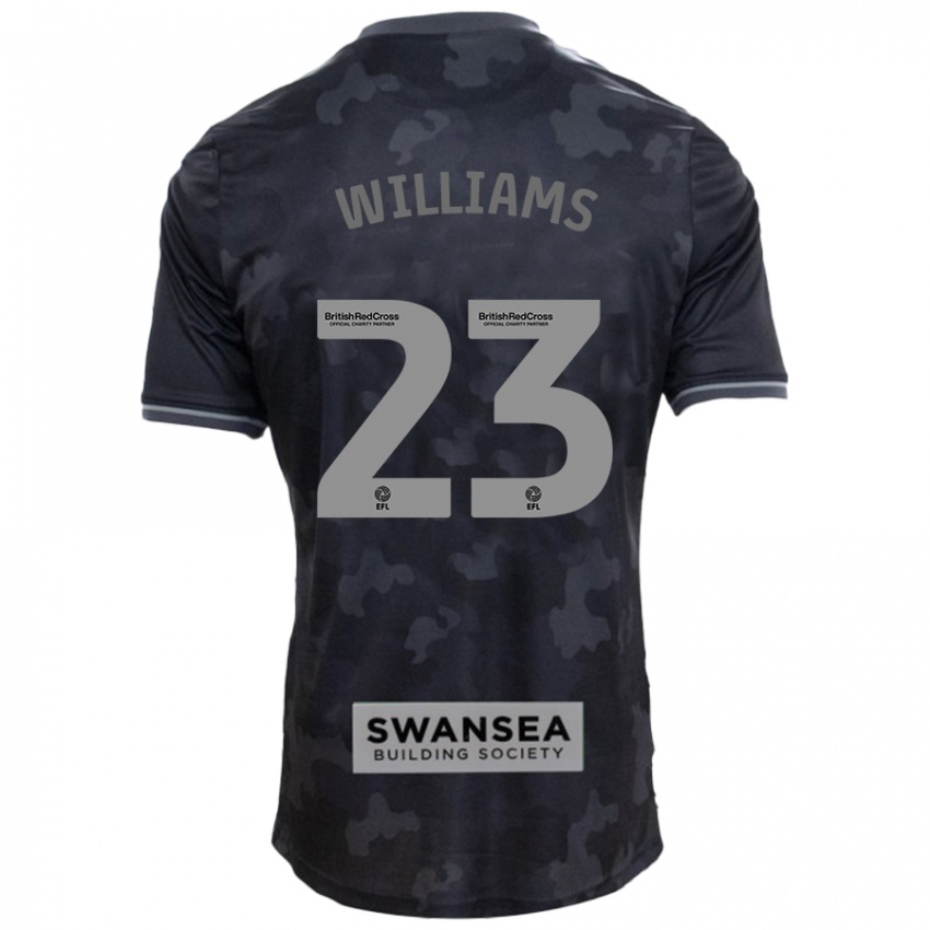 Hombre Camiseta Jessica Williams #23 Negro 2ª Equipación 2024/25 La Camisa Argentina