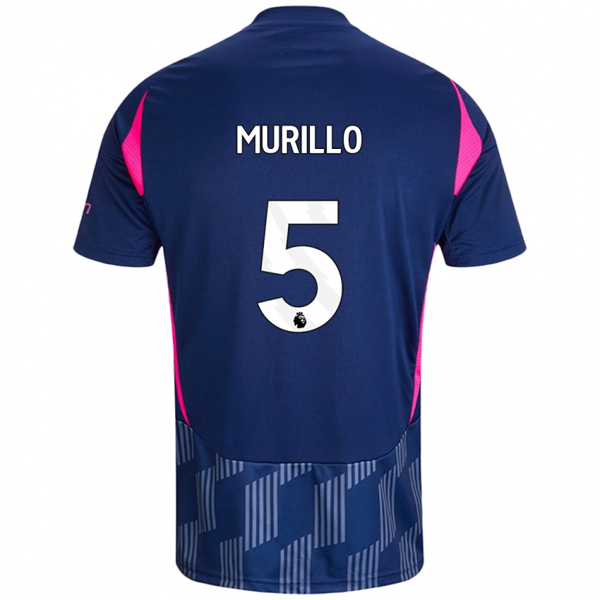 Hombre Camiseta Murillo #5 Azul Real Rosa 2ª Equipación 2024/25 La Camisa Argentina