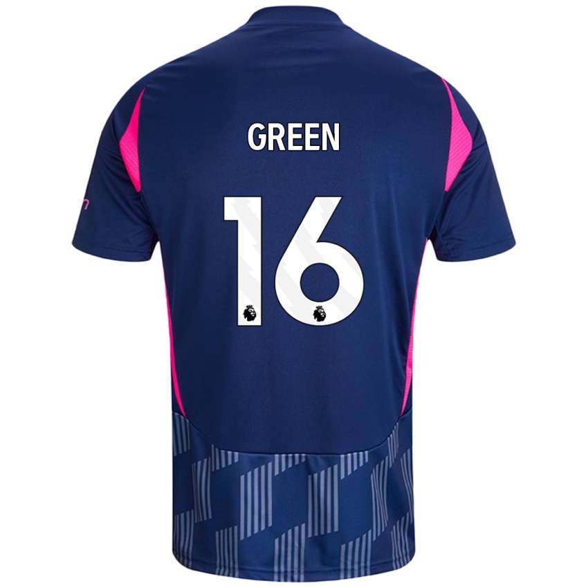 Hombre Camiseta Mollie Green #16 Azul Real Rosa 2ª Equipación 2024/25 La Camisa Argentina