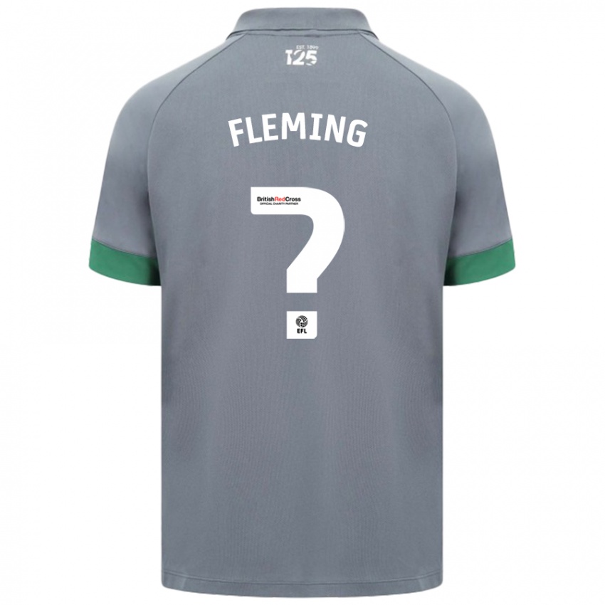 Hombre Camiseta Cole Fleming #0 Gris Oscuro 2ª Equipación 2024/25 La Camisa Argentina