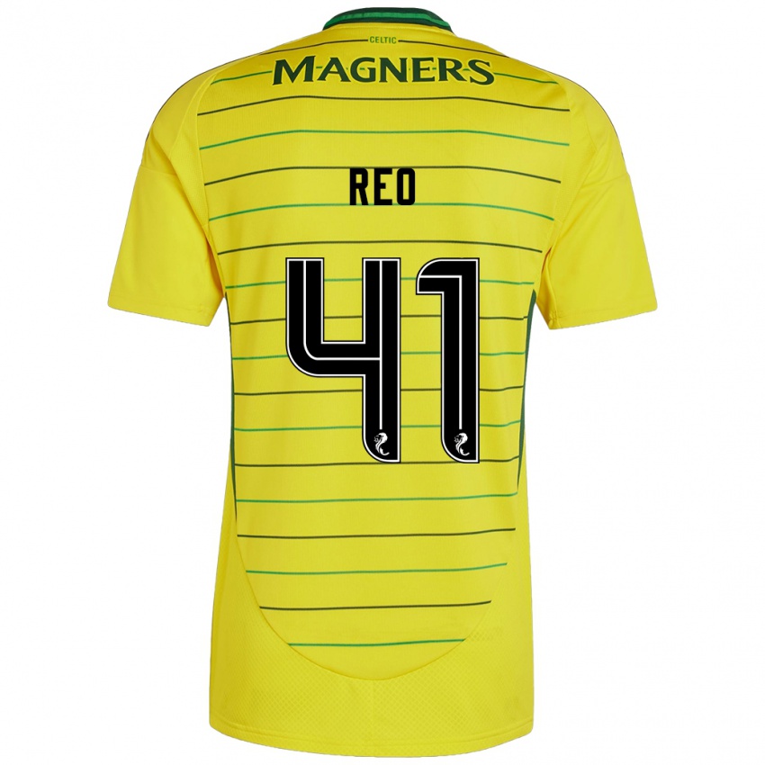 Hombre Camiseta Reo Hatate #41 Amarillo 2ª Equipación 2024/25 La Camisa Argentina