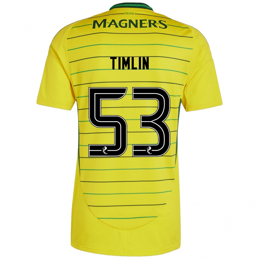 Hombre Camiseta Sophie Timlin #53 Amarillo 2ª Equipación 2024/25 La Camisa Argentina