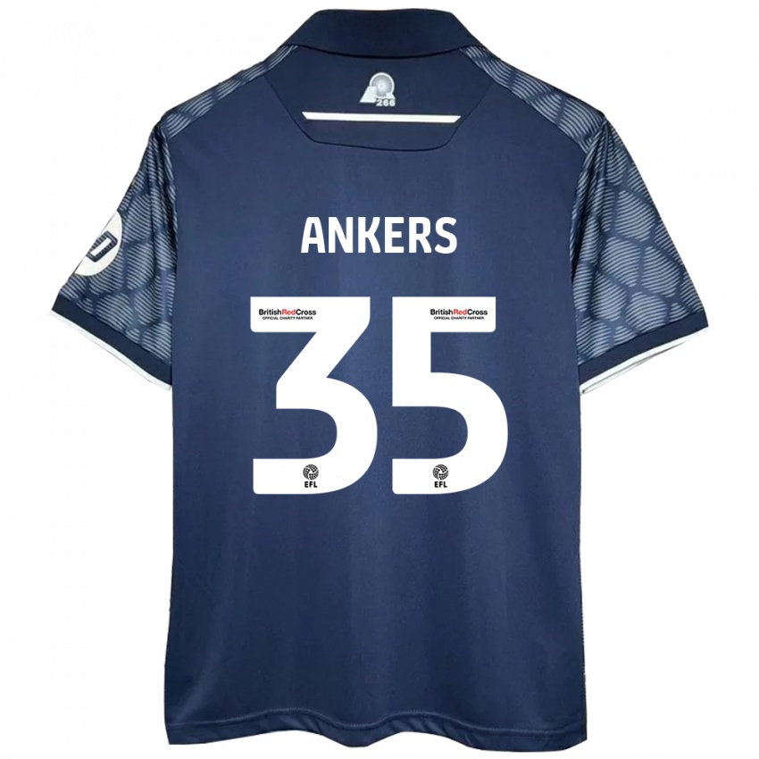 Hombre Camiseta Chloe Ankers #35 Negro 2ª Equipación 2024/25 La Camisa Argentina