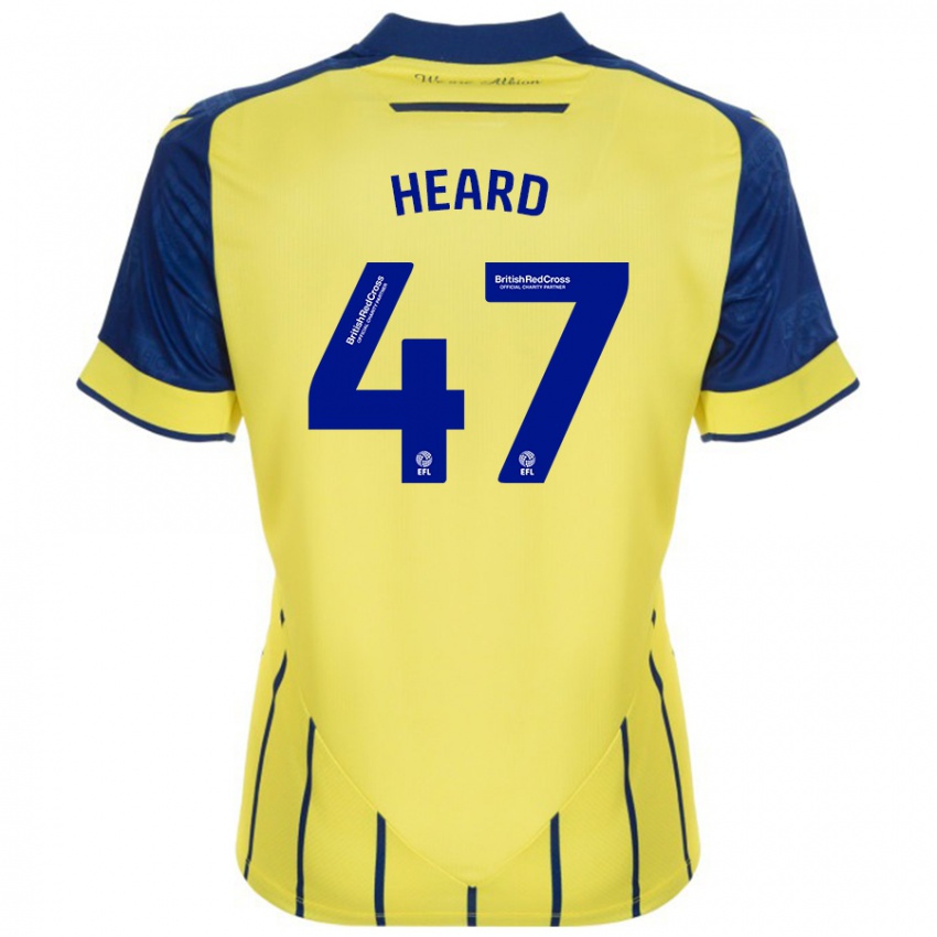 Hombre Camiseta Fenton Heard #47 Amarillo Azul 2ª Equipación 2024/25 La Camisa Argentina