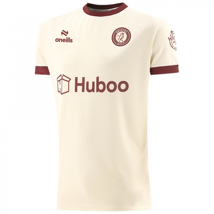 Hombre Camiseta Omar Taylor-Clarke #0 Crema Blanco 2ª Equipación 2024/25 La Camisa Argentina