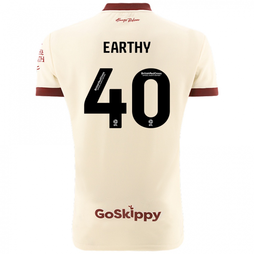 Hombre Camiseta George Earthy #40 Crema Blanco 2ª Equipación 2024/25 La Camisa Argentina